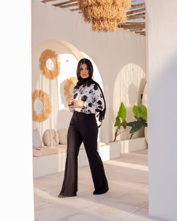 شومیز white rose - Image 2