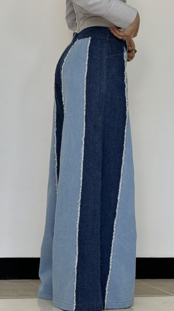 شلوار patchy denim - Image 3