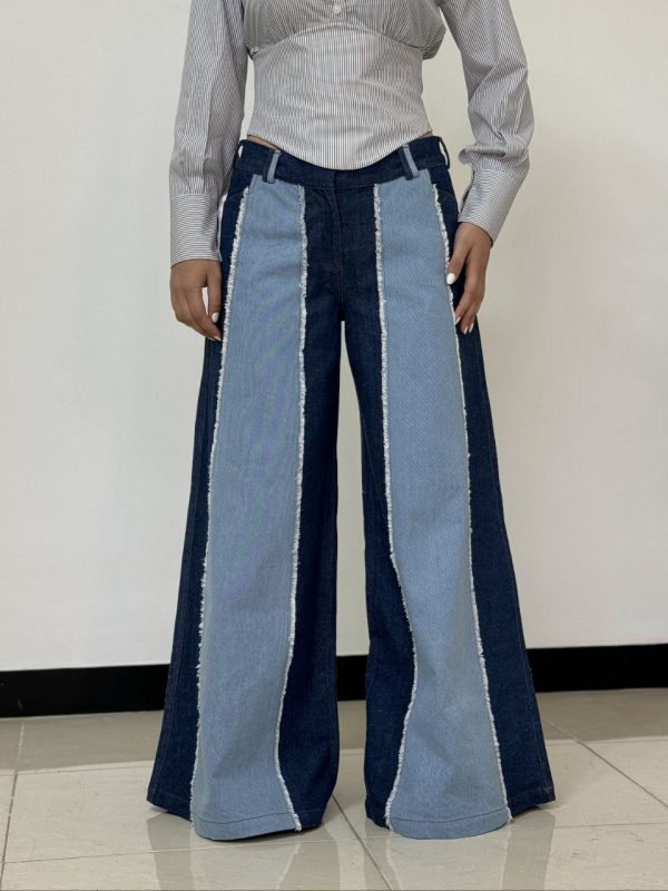 شلوار patchy denim