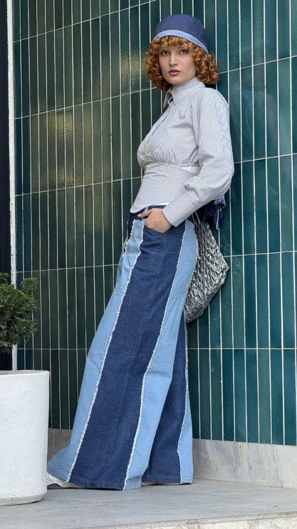 شلوار patchy denim - Image 2