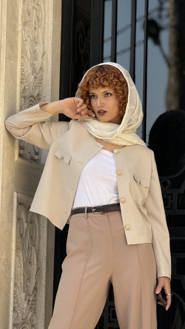 کت کراپ cream - Image 2