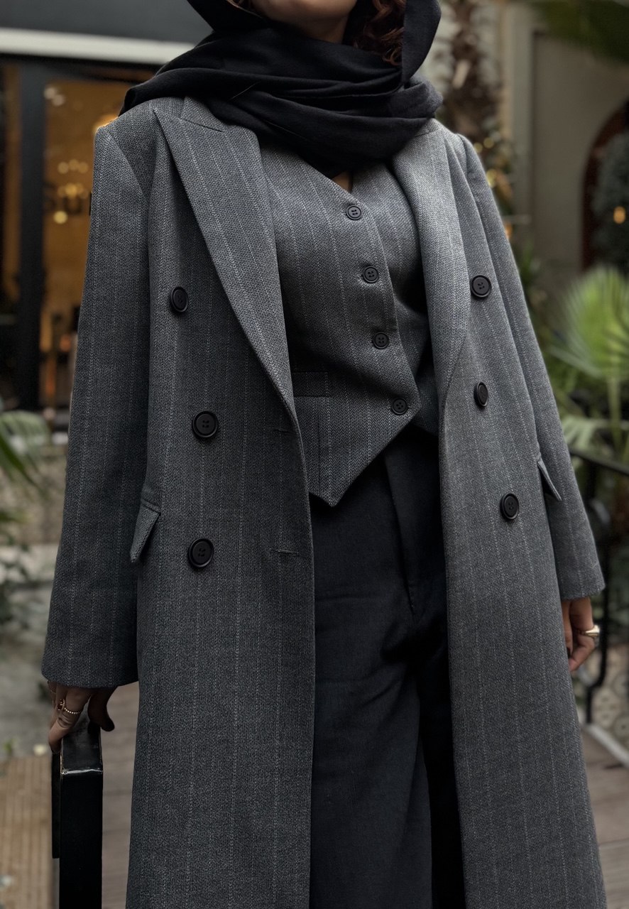 ست پالتو و جلیقه فوتر zoya - Image 4